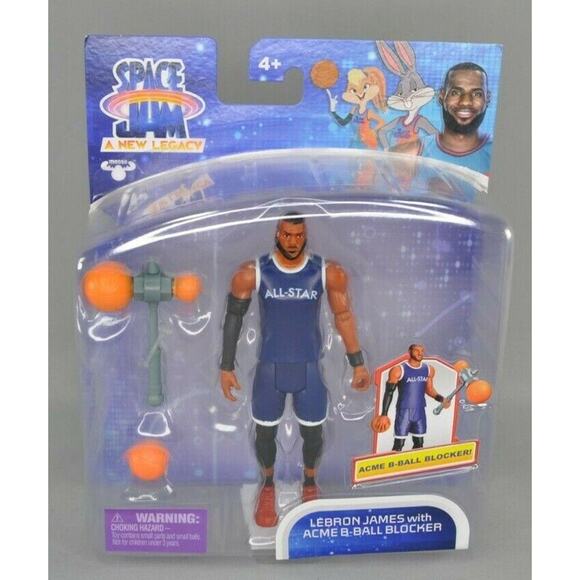 Lebron James Space Jam: A New Legacy 5" Action Figure w/ Acme B-Ball Blocker - Picture 1 of 4